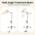 110V far-infrared mineral heat therapy lamp, 250W multi-angle infrared light, body joint pain relief device, used for physiotherapy of lumbar spine, cervical spine, and joint pain.