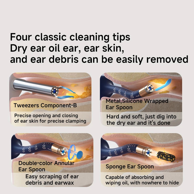 2025 New Model D39R-R37R-I35R Bebird Ear Wax Removal With 6 LED Lights 10 Megapixel Camera Intelligent EarWax Personal Care Tool