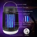 3-in-1 Cordless Solar Bug Zapper Light for Patio, Home & Camping