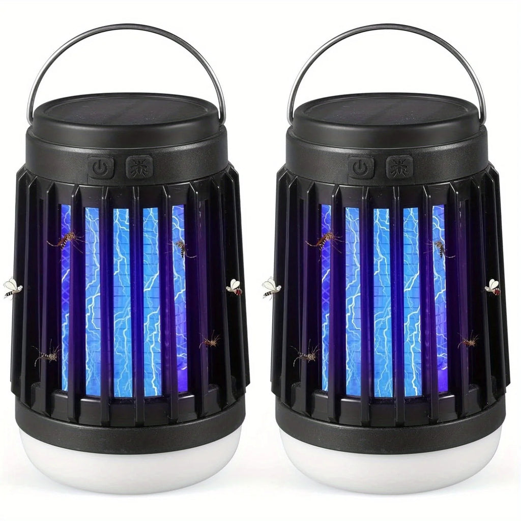 3-in-1 Cordless Solar Bug Zapper Light for Patio, Home & Camping