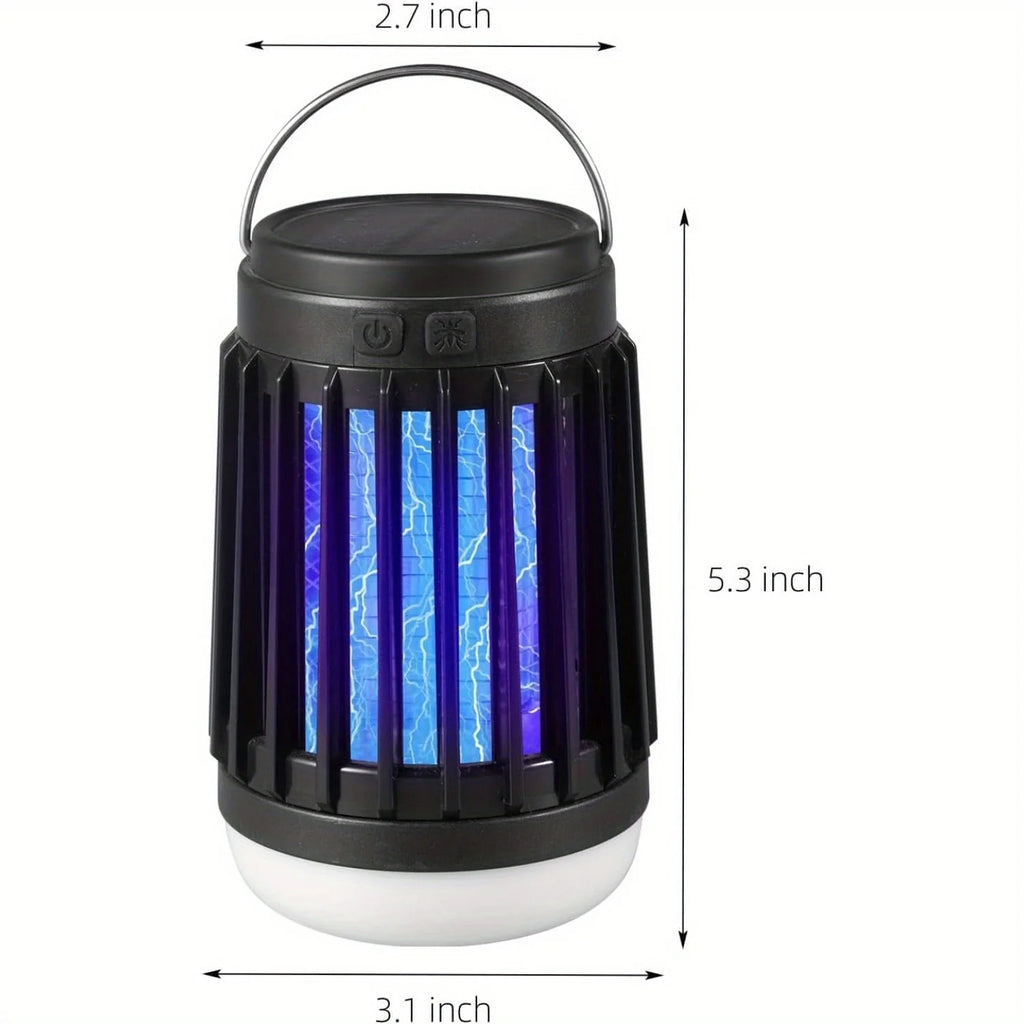 3-in-1 Cordless Solar Bug Zapper Light for Patio, Home & Camping