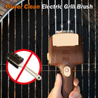 Free shipping, one-year replacement, electric barbecue brush, 3-speed adjustable, maximum torque 20 kg, suitable for outdoor camping ceramic, cast iron and stainless steel barbecues, cleaning tool.