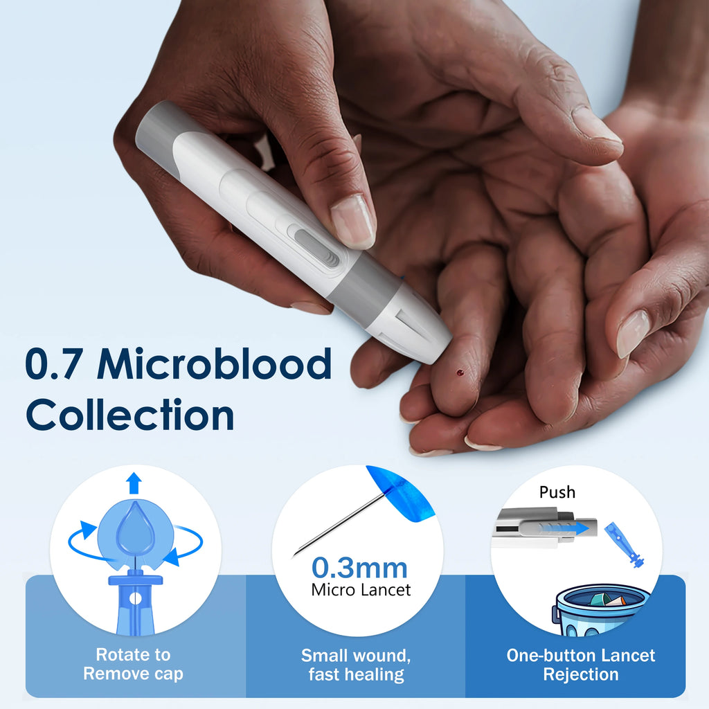 G-425-1 LinkSun Blood Glucose Meter Kit 50/100pcs Test Strips Lancets for Diabetes Monitor Digital Glucometer Blood Sugar Meter