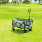 Heavy Duty Large Capacity Folding Beach Wagon Outdoor Foldable Wagon For Camping Shopping Collapsible Portable Camping Equipment