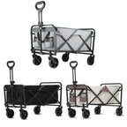 Heavy Duty Large Capacity Folding Beach Wagon Outdoor Foldable Wagon For Camping Shopping Collapsible Portable Camping Equipment