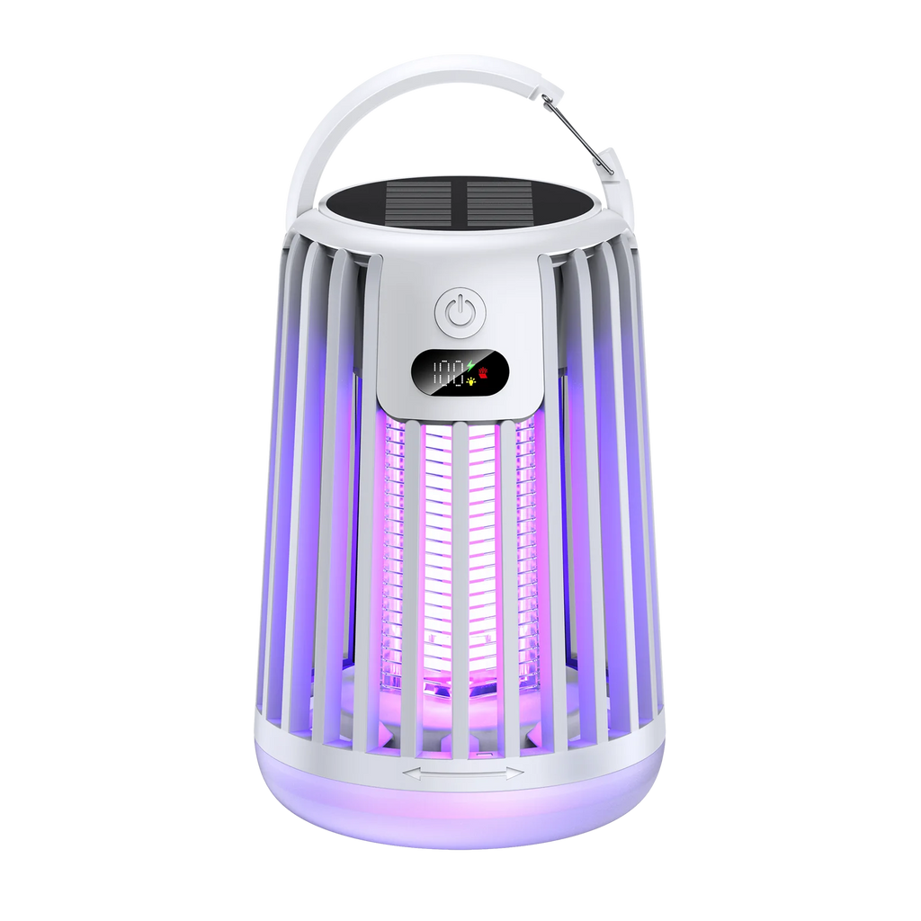 Outdoor Solar Bug Zapper Light – Rechargeable Mosquito & Fly Trap for Garden & Patio