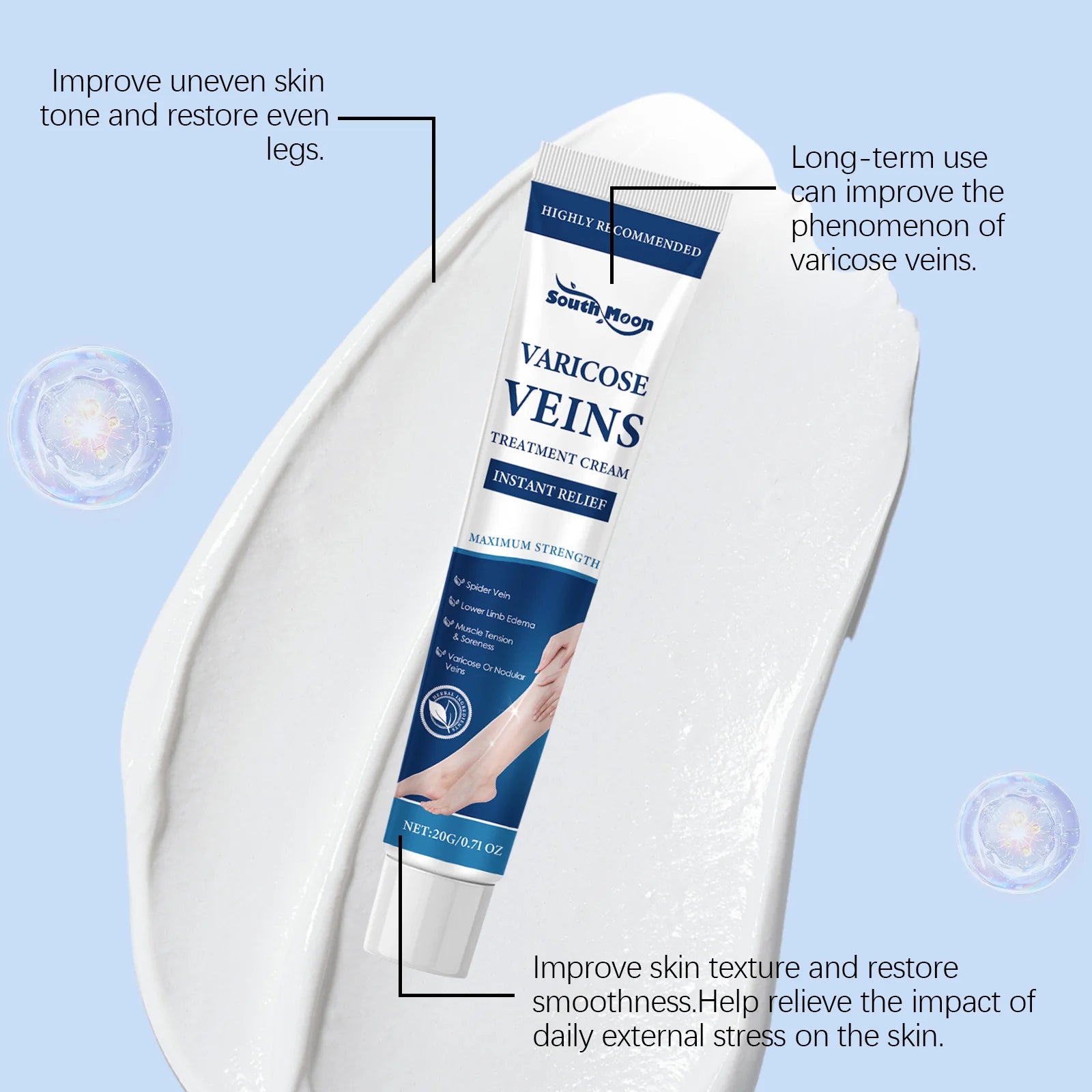 Varicose Veins Repair Ointment Relieve Spider Leg Pain Eliminate Phlebitis Strengthen Capillary Health Phlebitis Removal Cream