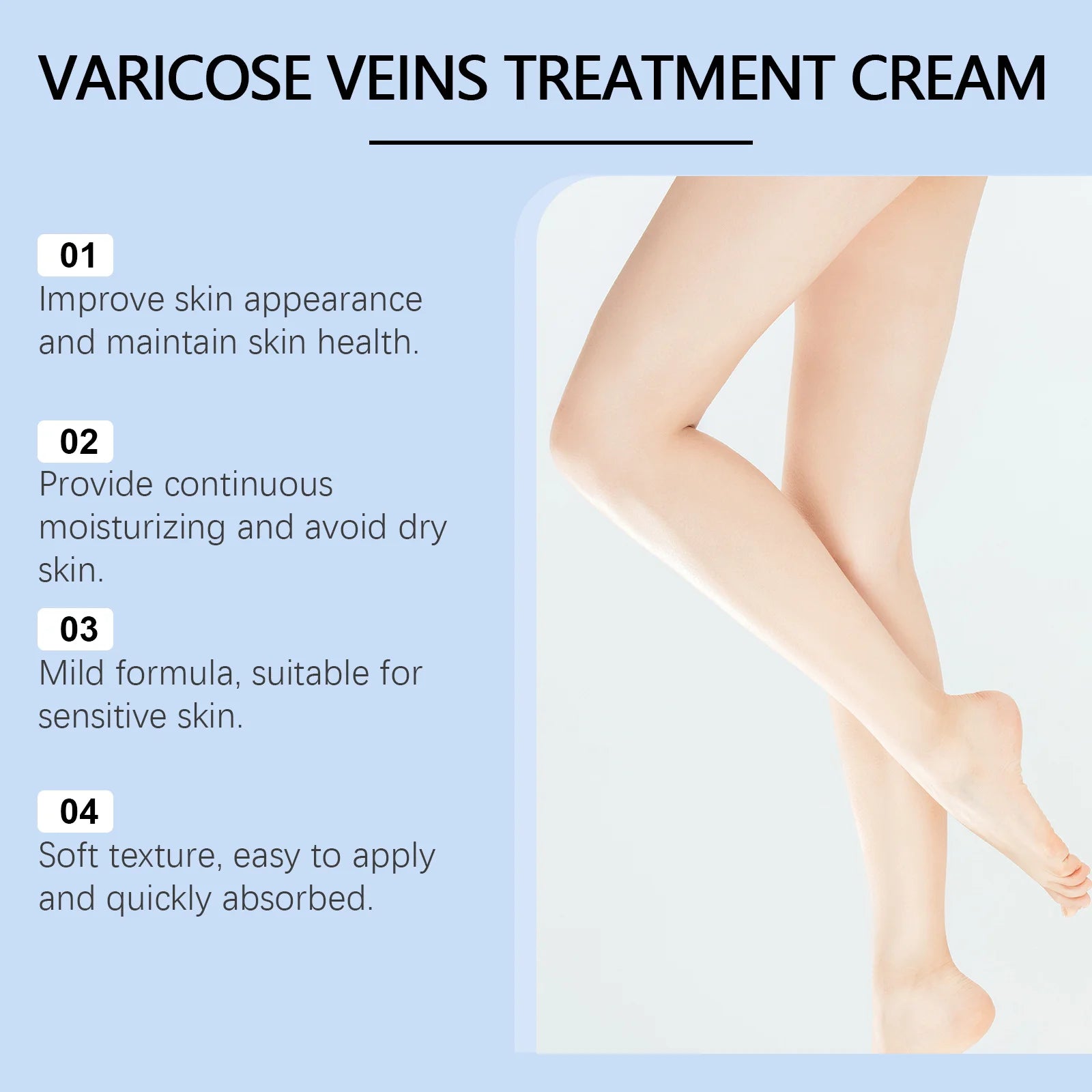 Varicose Veins Repair Ointment Relieve Spider Leg Pain Eliminate Phlebitis Strengthen Capillary Health Phlebitis Removal Cream