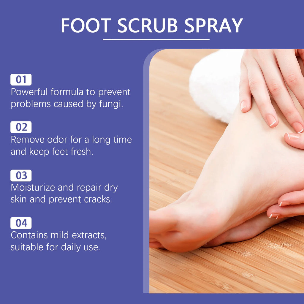 Ximonth Foot Skin Care Spray Relief Discomfort Soothing Itching Remove Dead Skin Moisturizing Eliminate Odors Foot Care Spray
